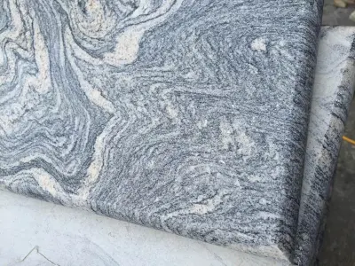 Grey Exotic Granite Paving Stone Countertops Tile Steps Stairs